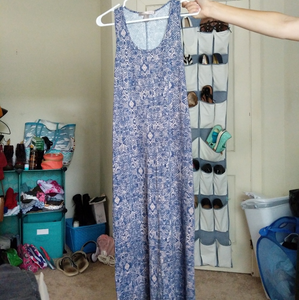 Boho Tribal Pattern Maxi Dress